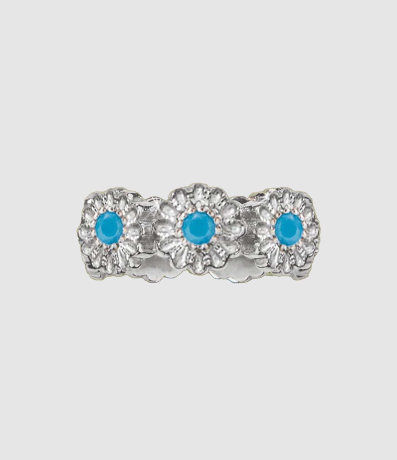 Bague Argent Sai7 Turquoise