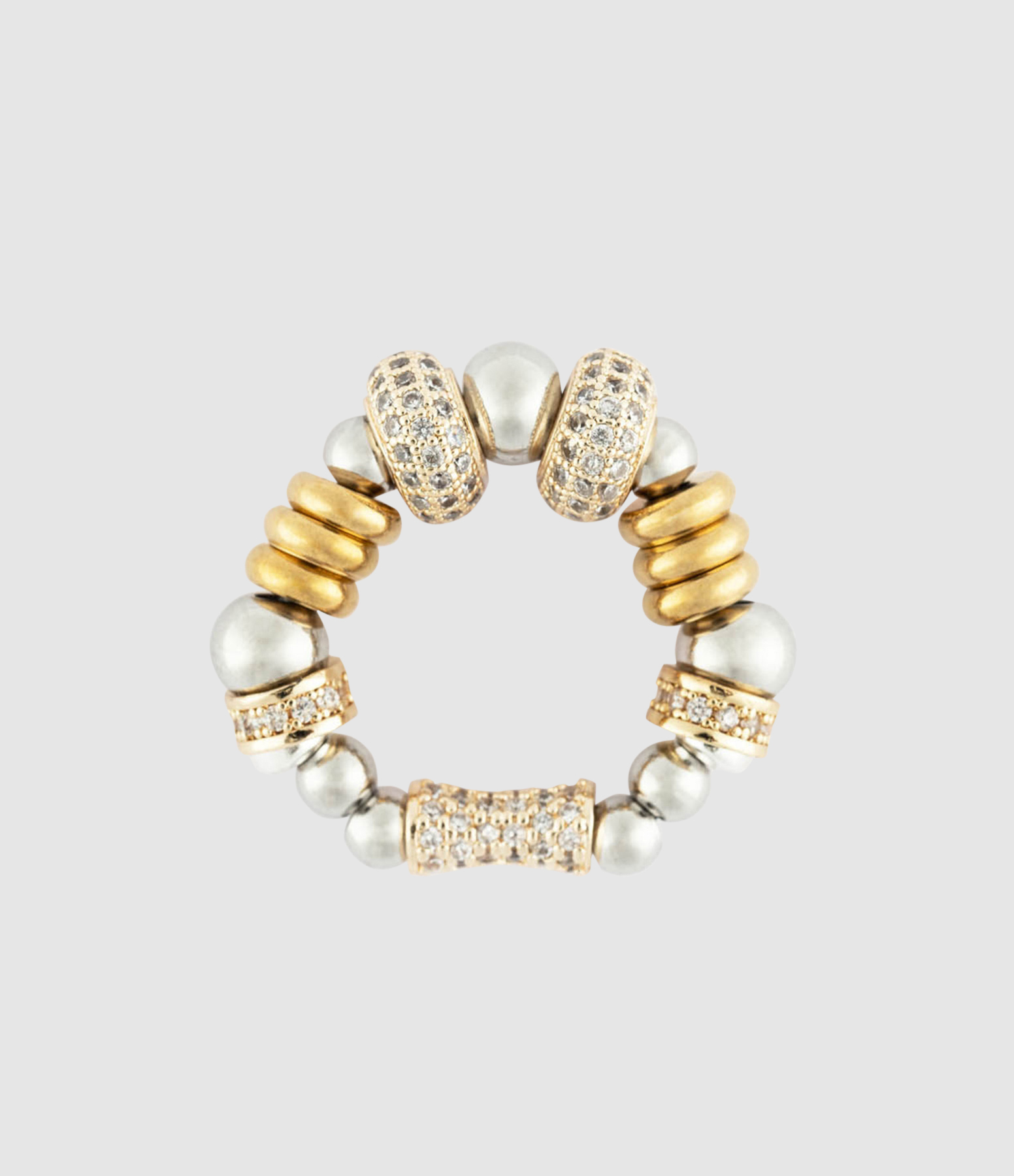 Bague Nefertiti Double Doré