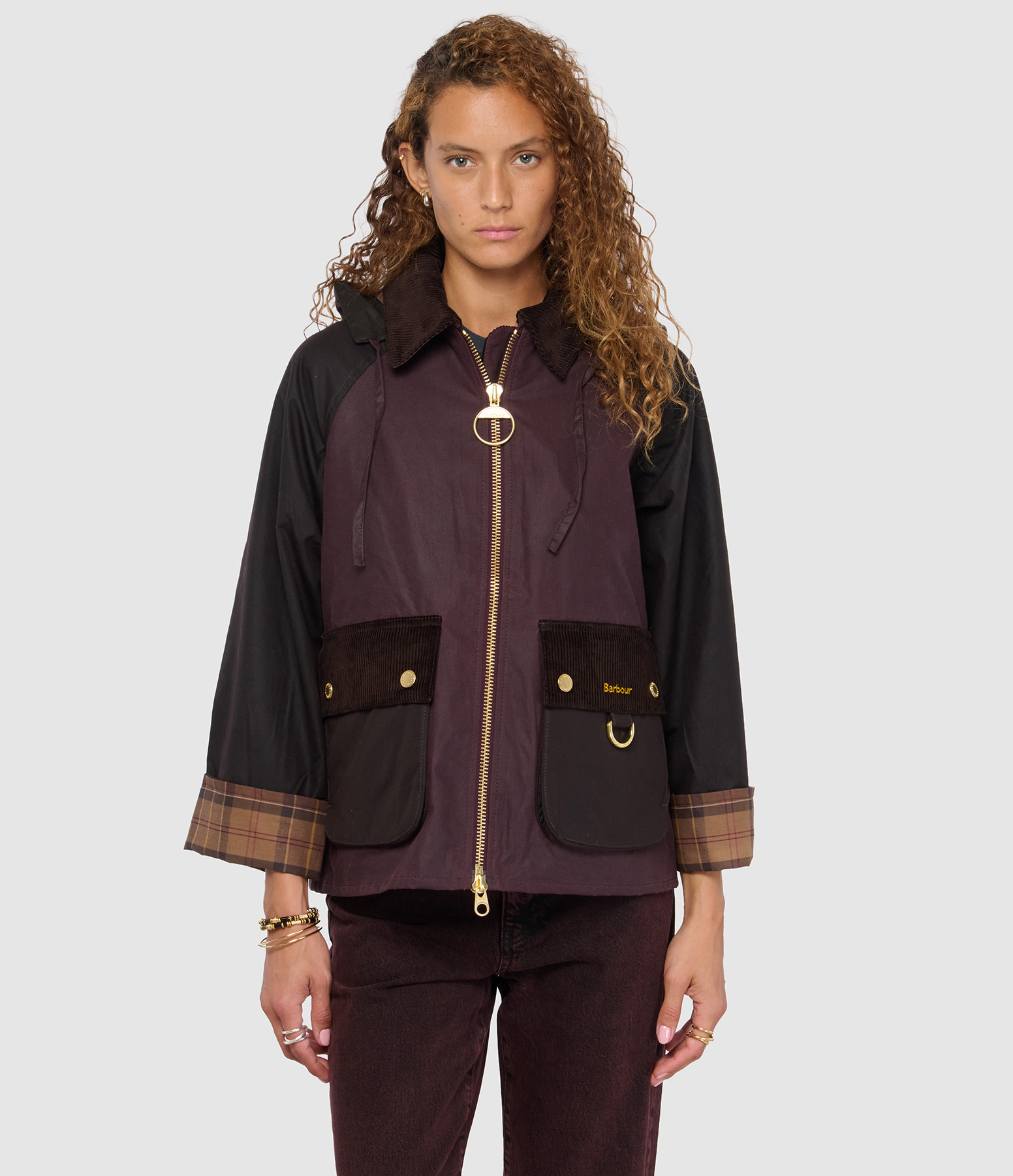 Veste Carville Wax Rustic Bordeaux Muted