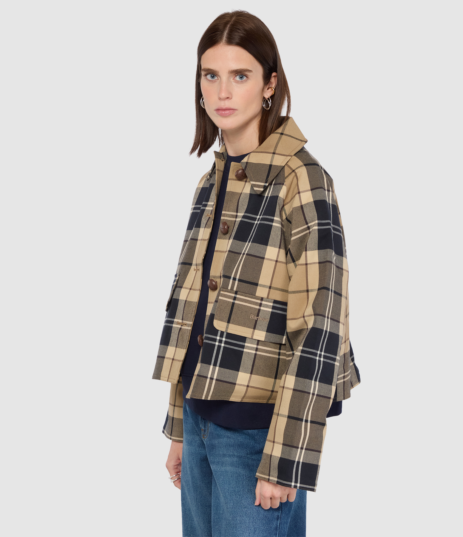 Veste Delilah Checked Showerproof Birchwood Dress