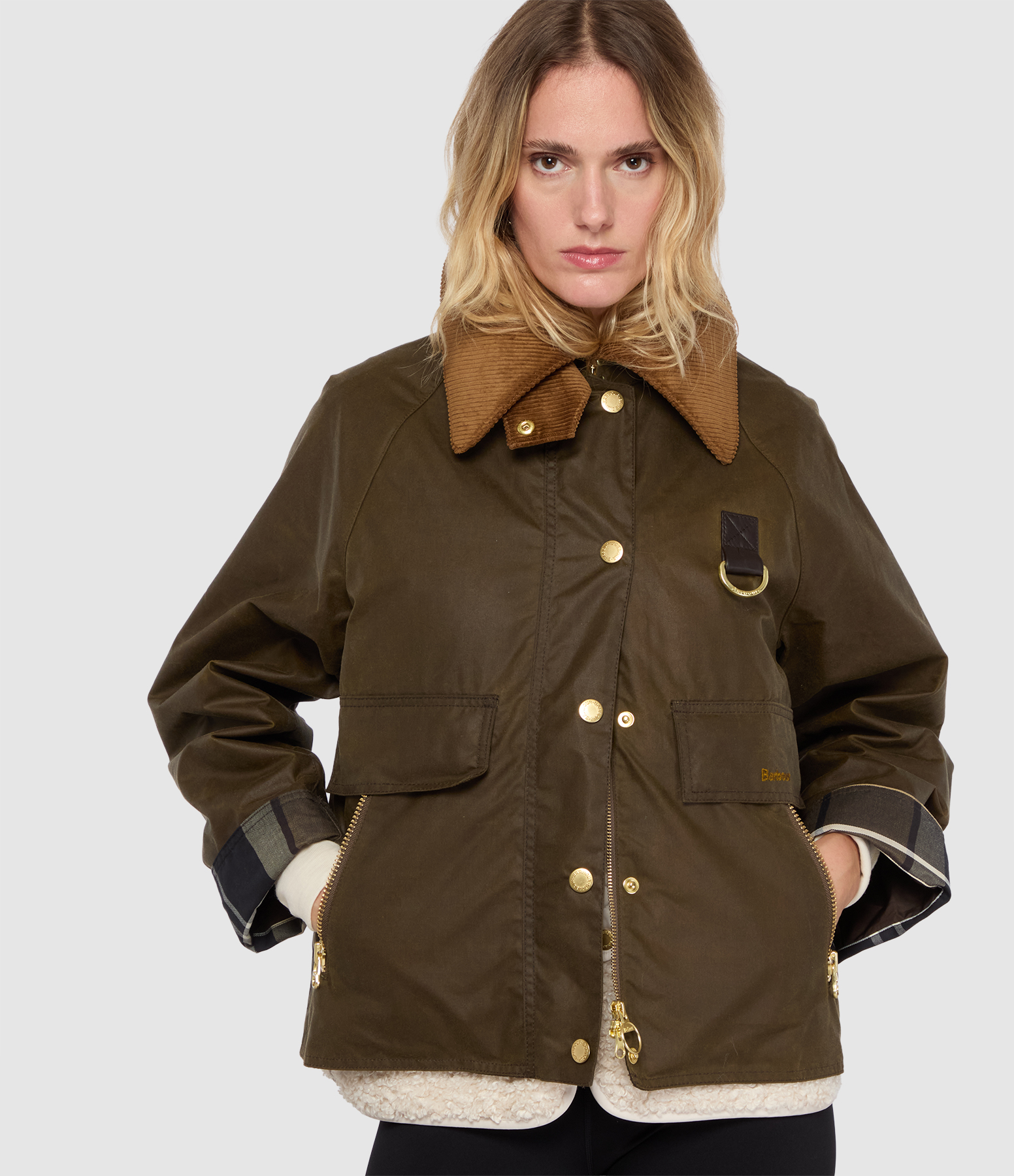 Veste Catton Wax Beech Birchwood Tartan