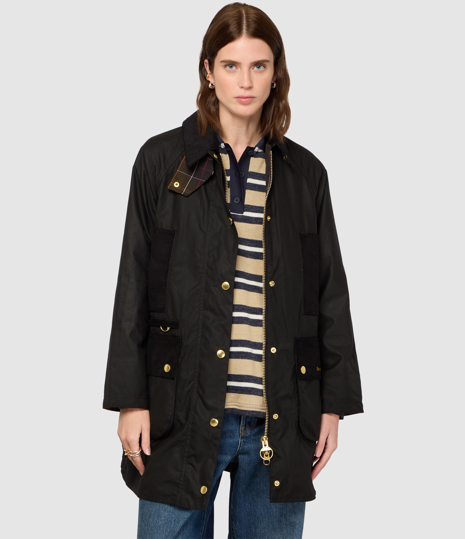 Veste Icons Modern Beaufort Wax Black Classic