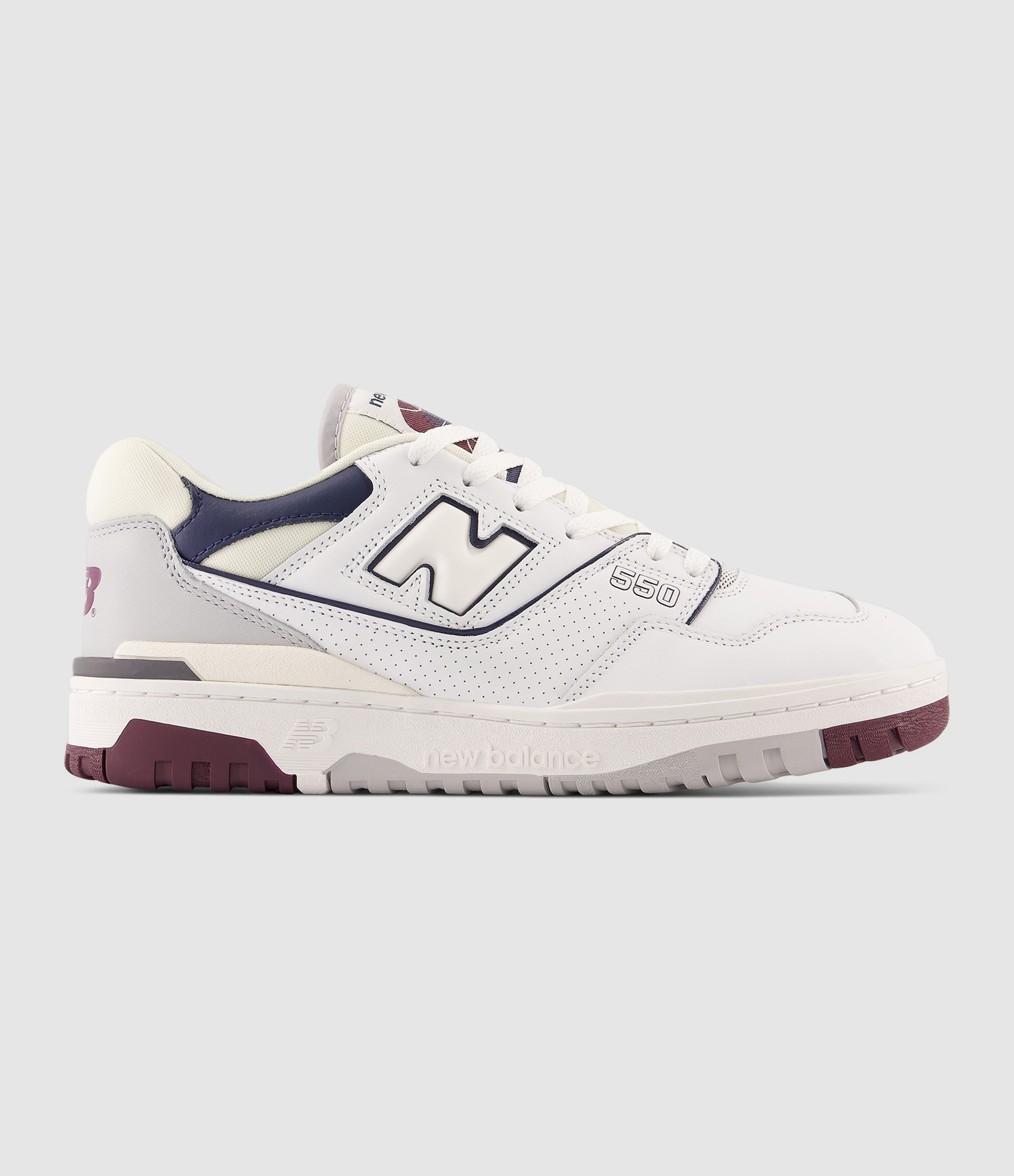 Baskets 550 Blanc Rouge