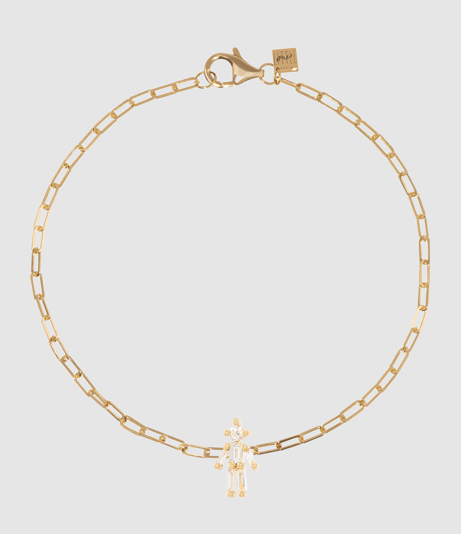 Bracelet Magnétique Mini Garçon Or Jaune Diamants