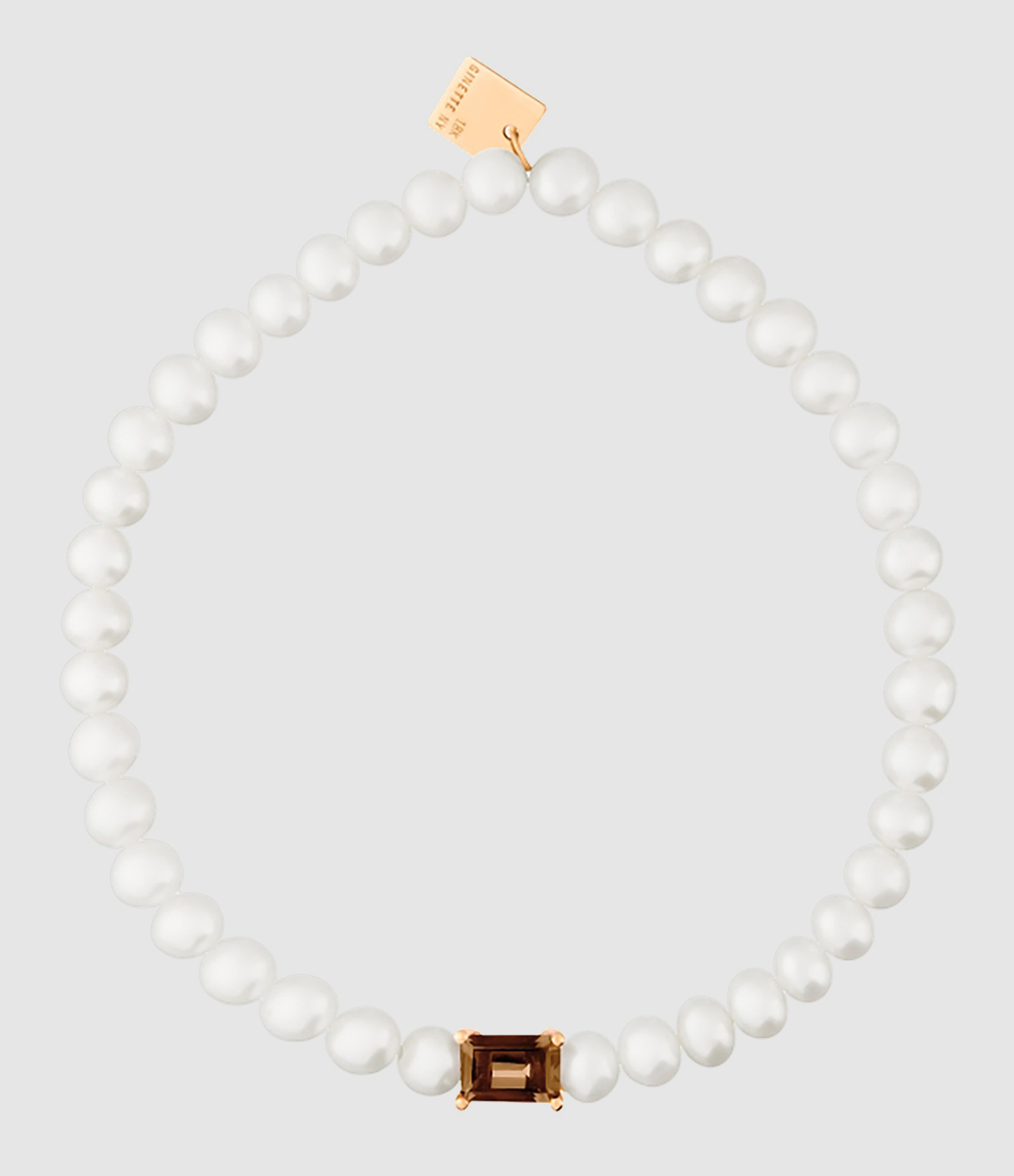 Bracelet Mini Cocktail Perle Quartz Fumé