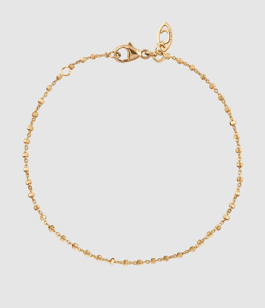 Bracelet Diamantée Chaîne Or Jaune