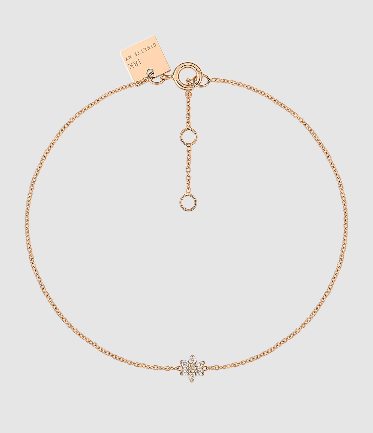 Bracelet Mini Star Diamants Or Rose