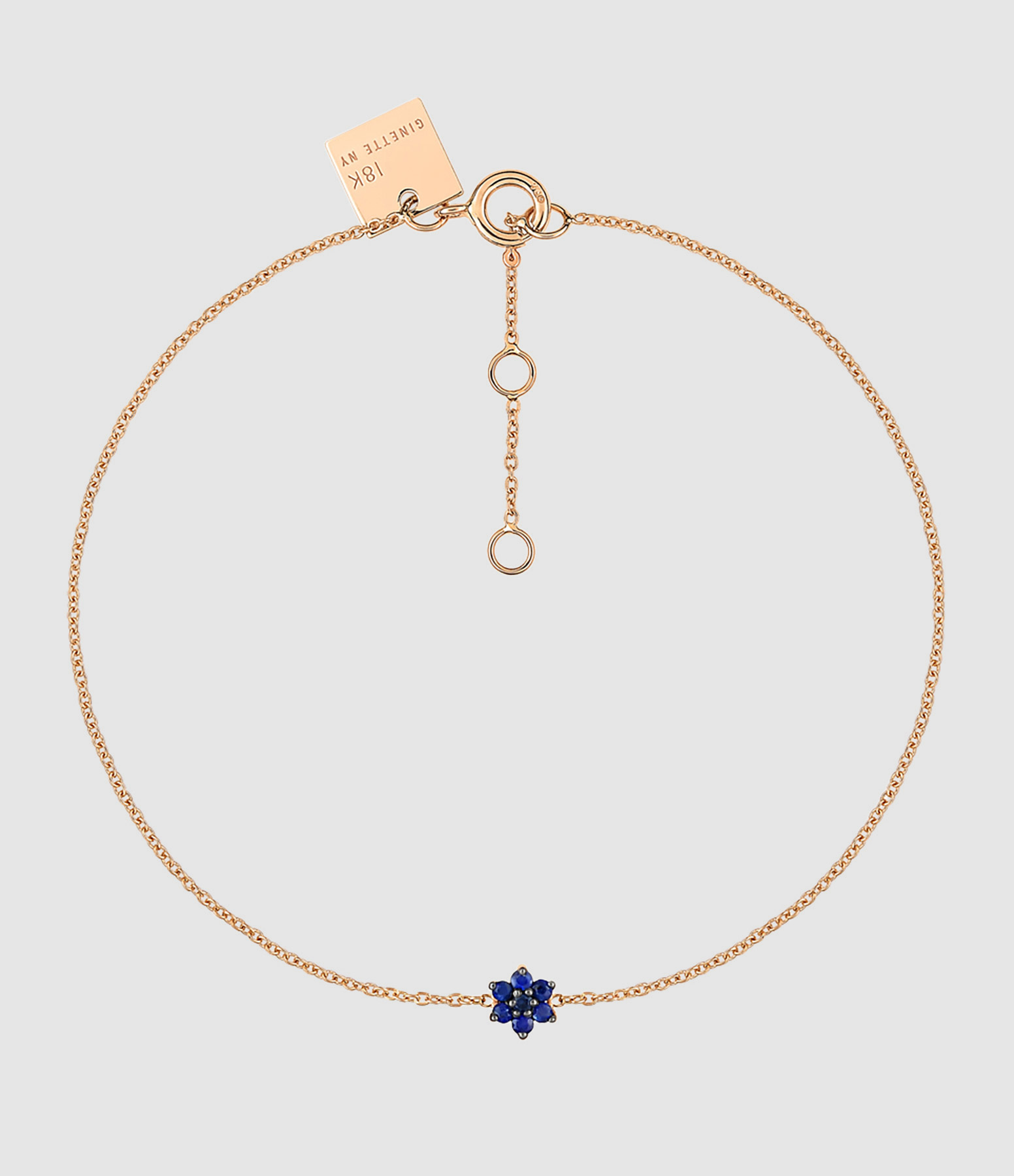 Bracelet Mini Star Saphirs Or Rose