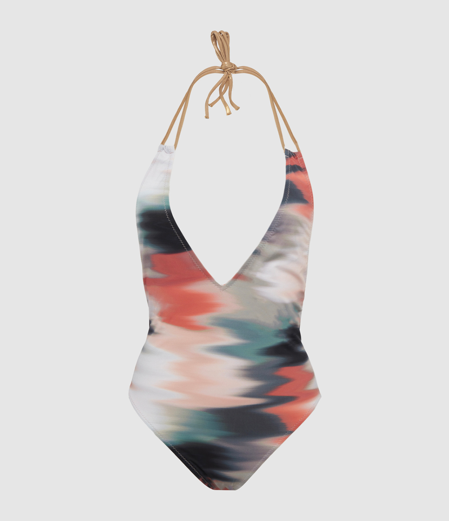 Maillot de Bain Une Pièce Claire Tie Die
