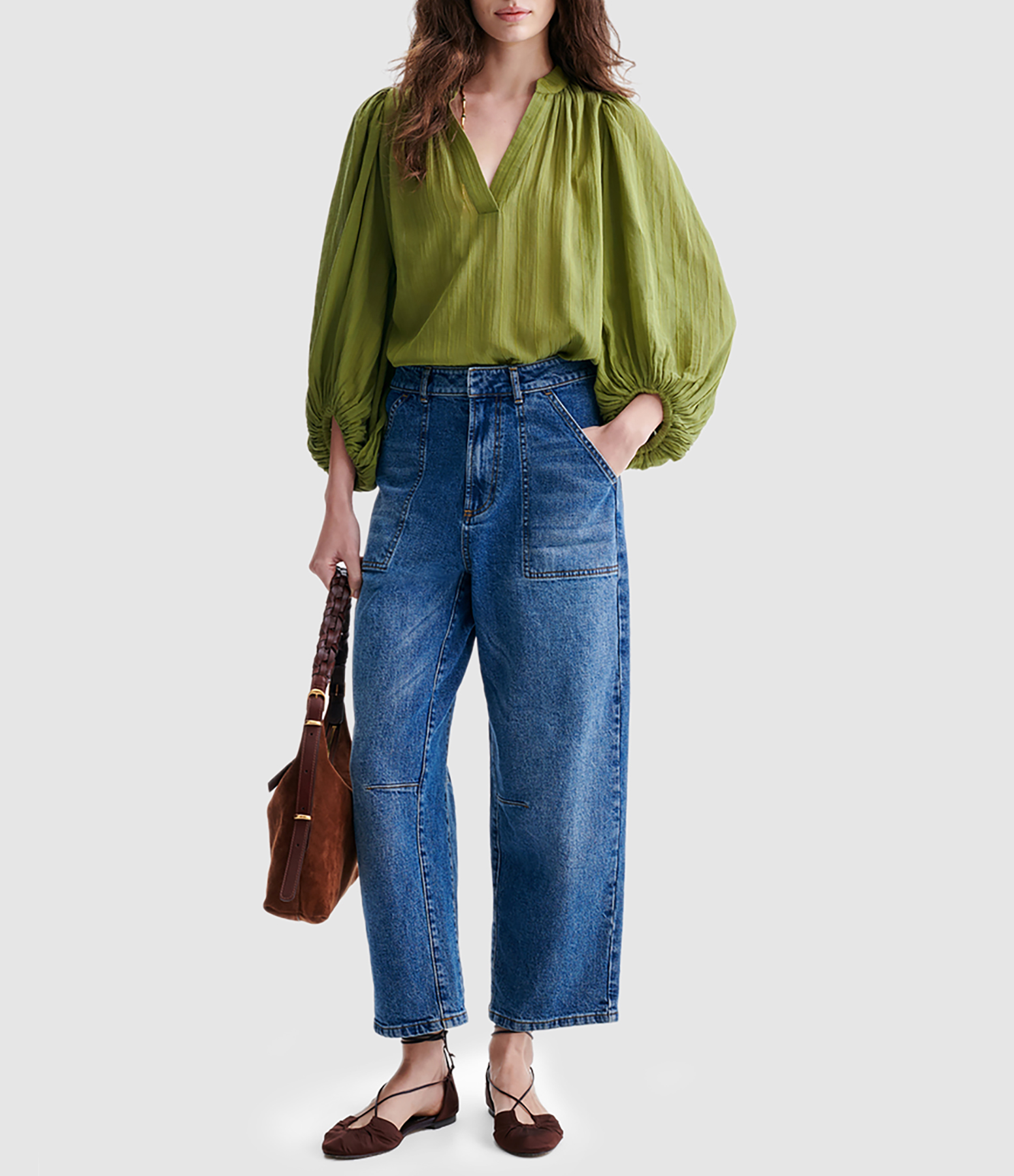 Blouse Bell Olive