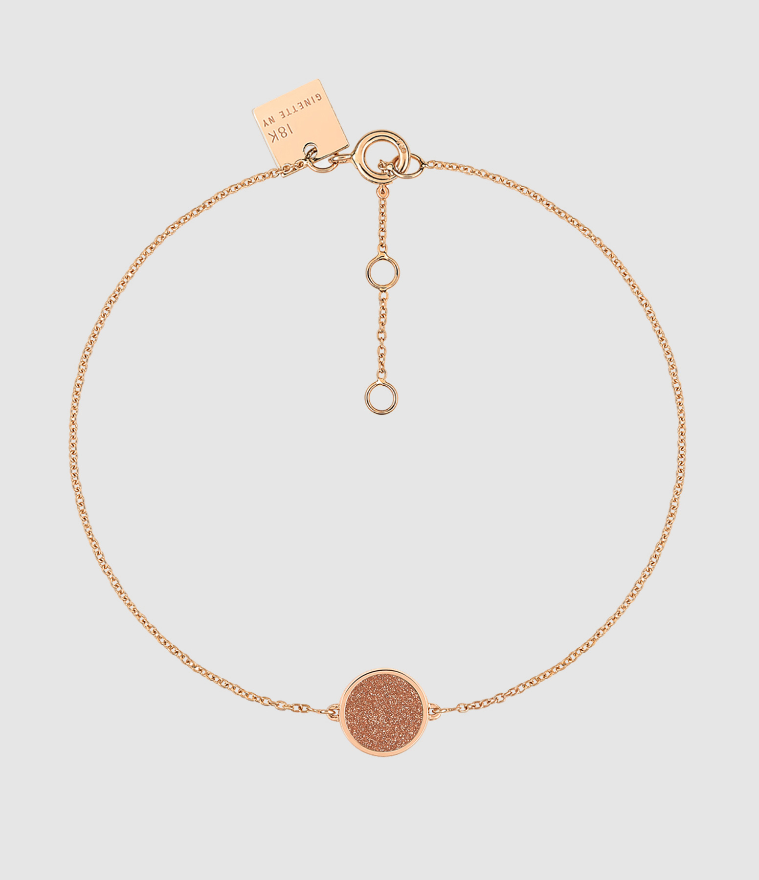 Bracelet Ever Mini Disc Gold Sandstone Or Rose