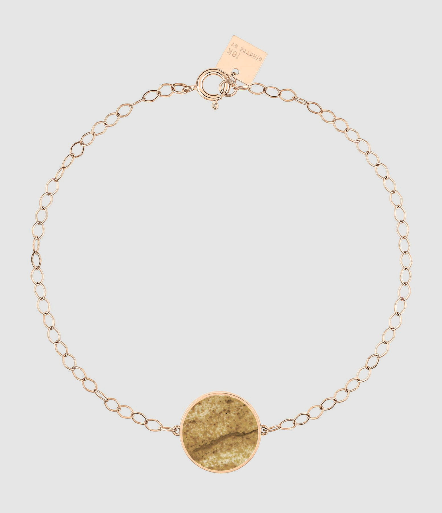Bracelet Ever Disc Jaspe Or Rose