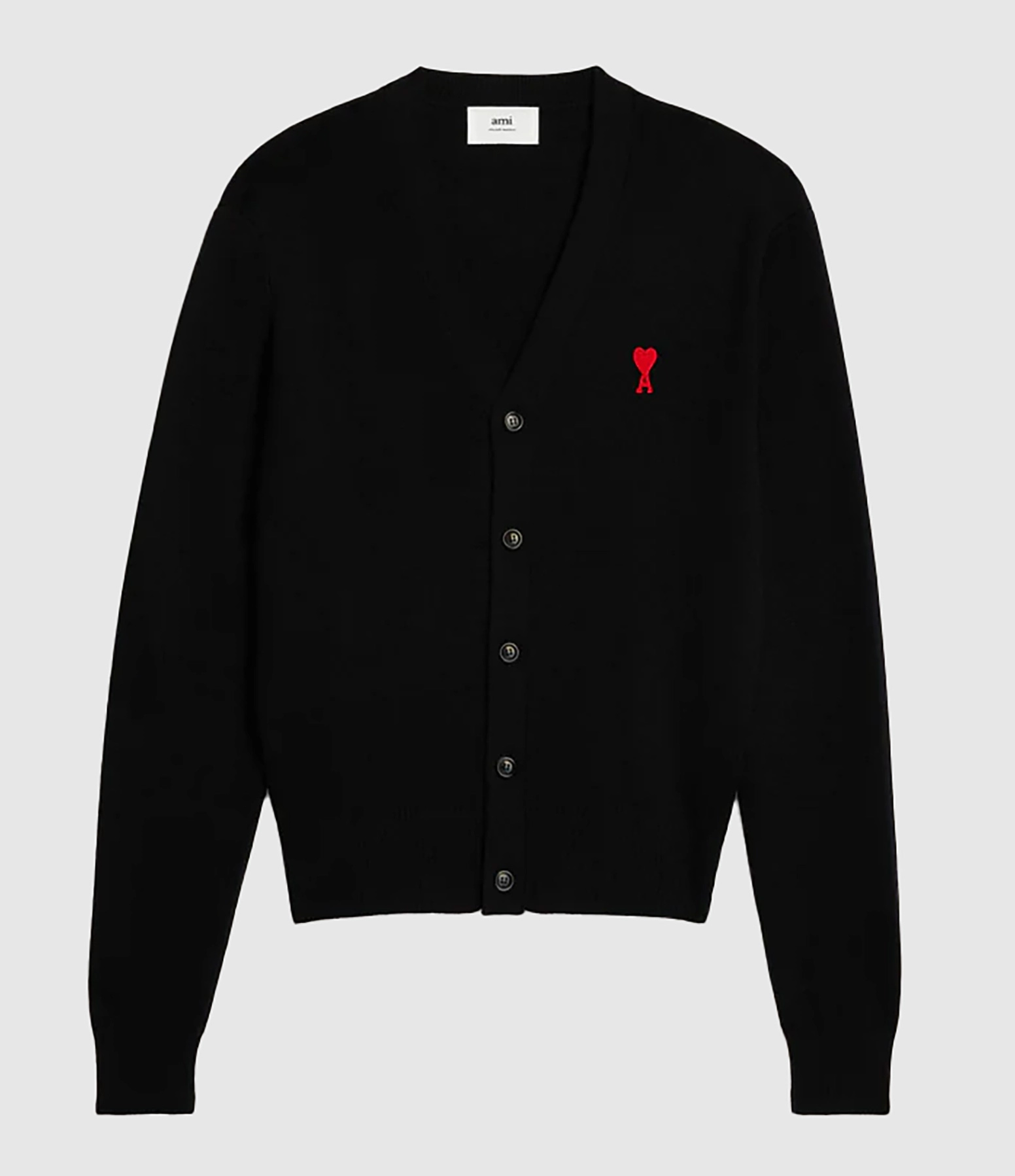 Cardigan Ami de Cœur Laine Noir Rouge 