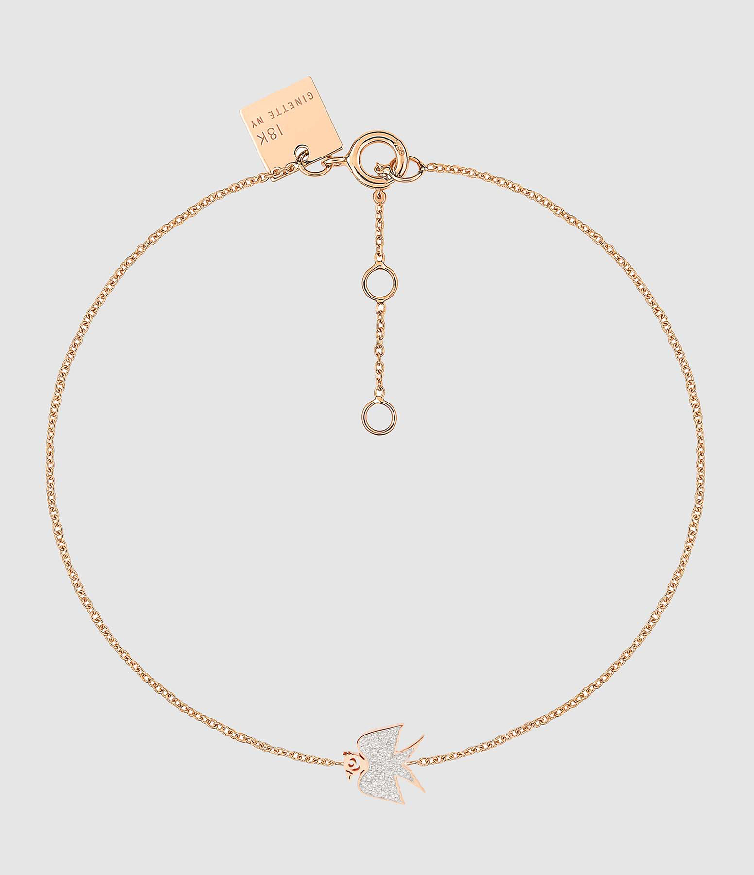 Bracelet Georgia Diamants Or Rose