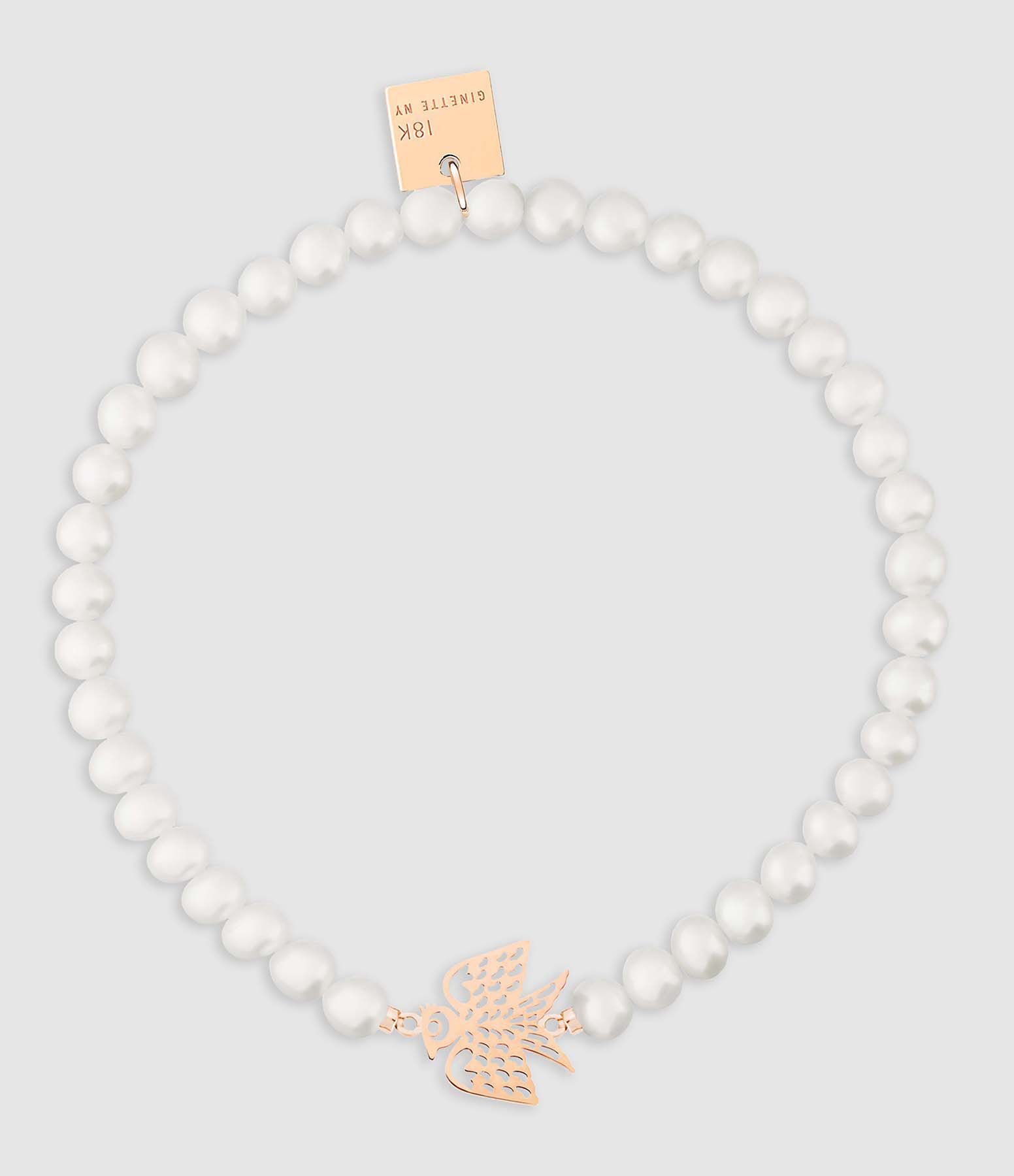 Bracelet Georgia Perles Or Rose