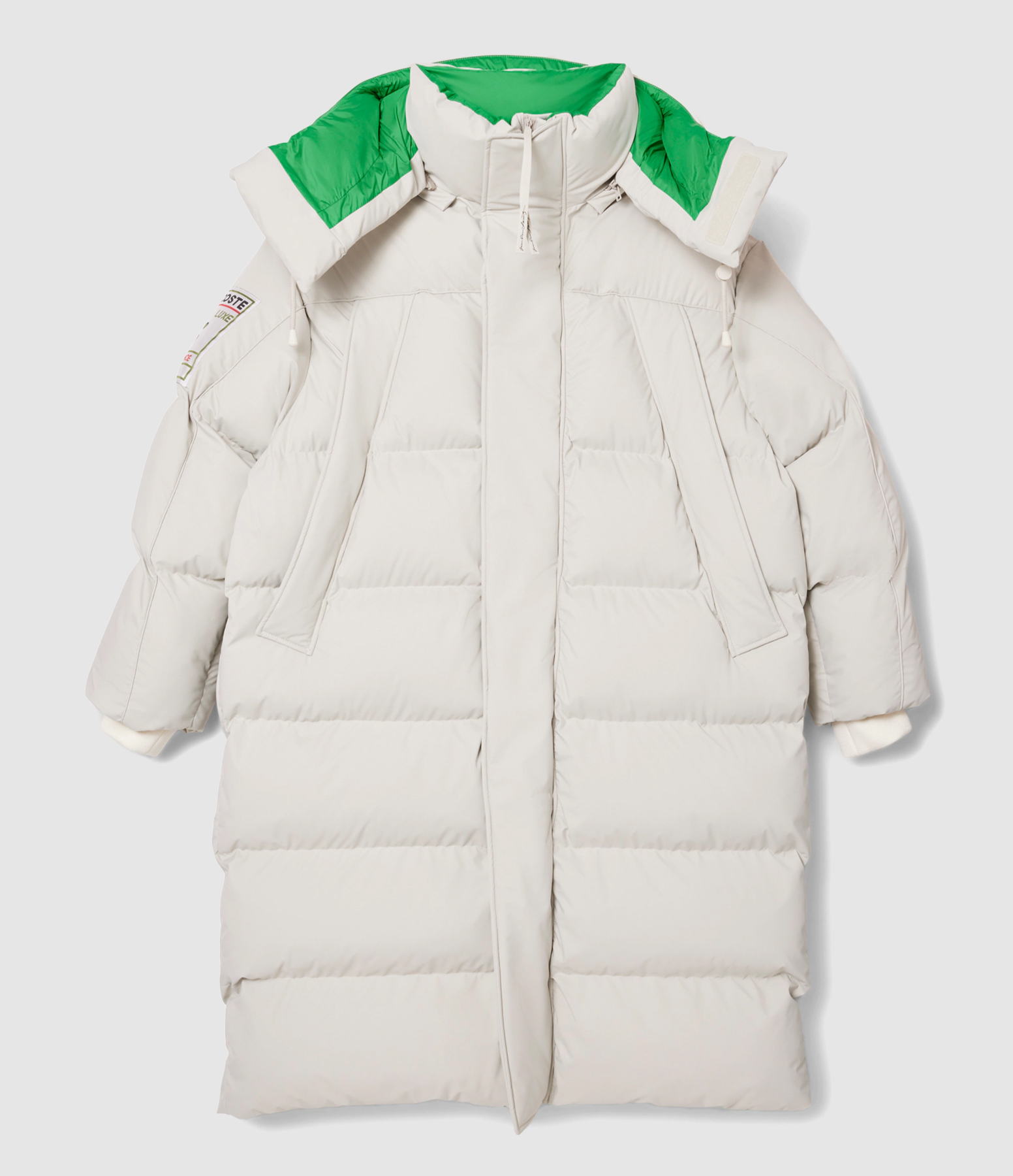 Doudoune Oversize Gris Vert, Collection Défilé AH24