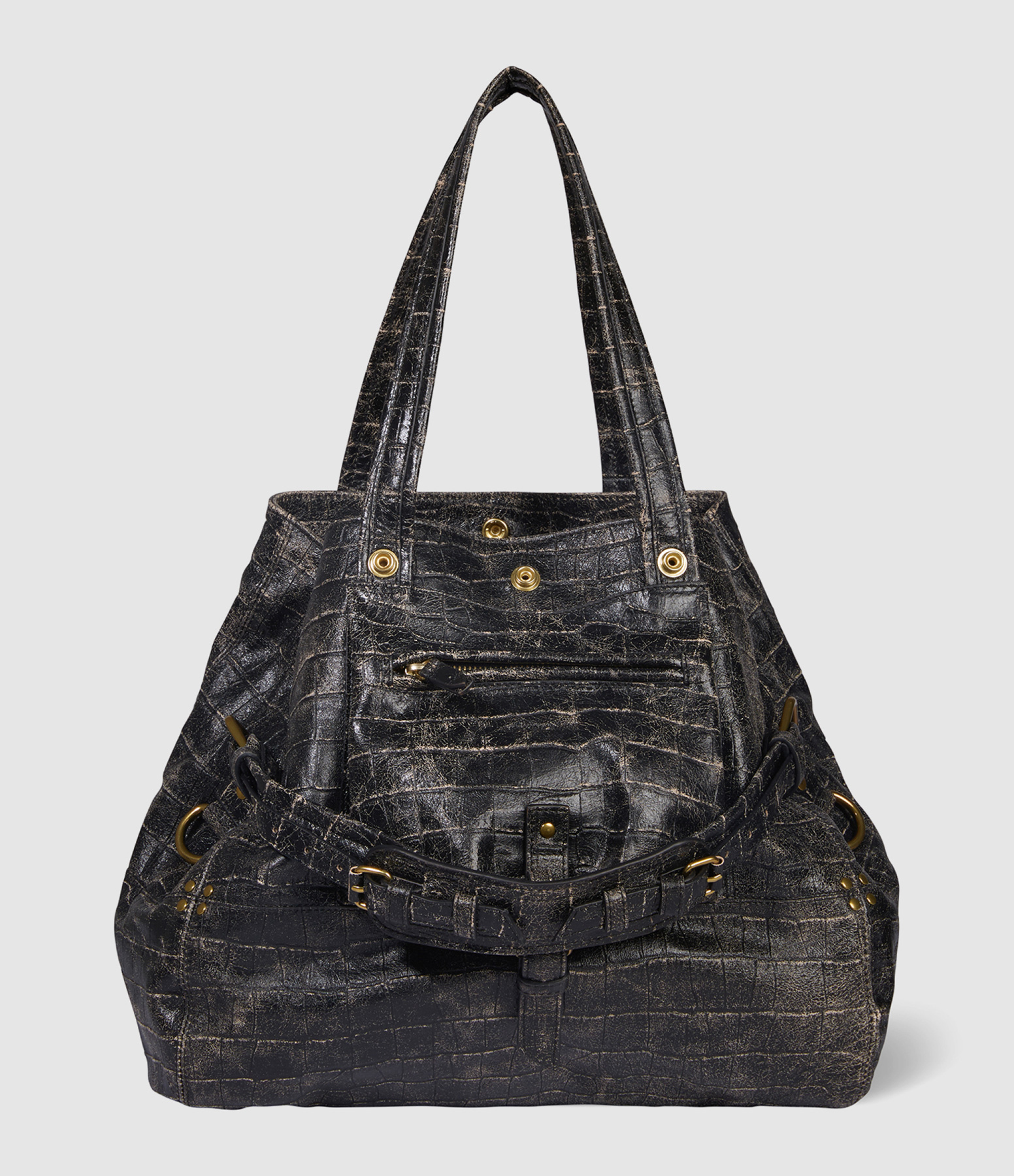 Sac Billy M Imprimé Croco Grunge