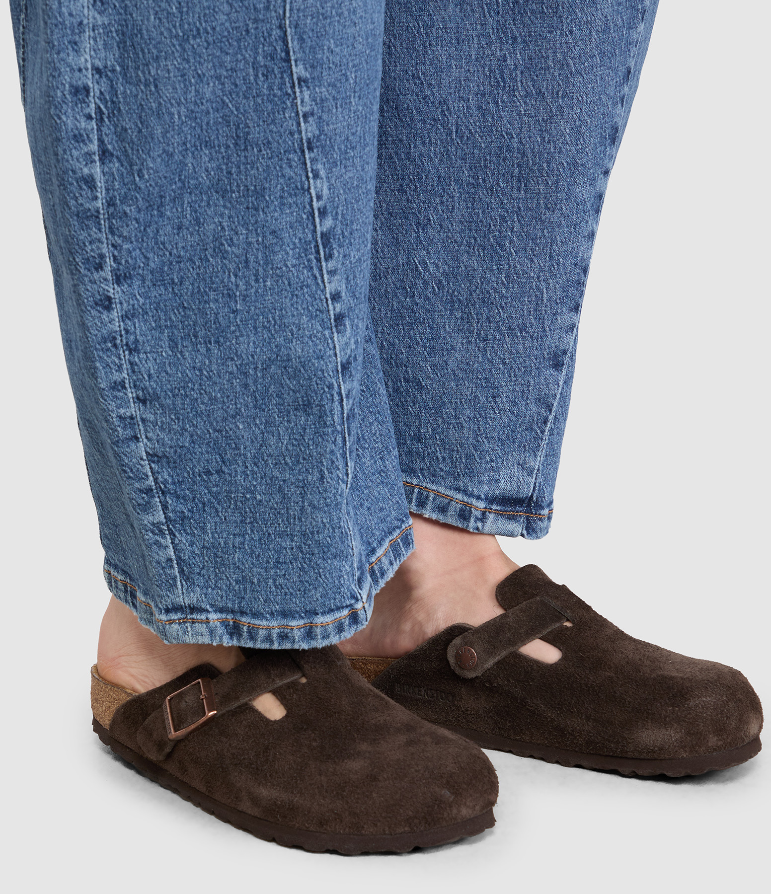 Sabots Boston Suede Leather Mocca
