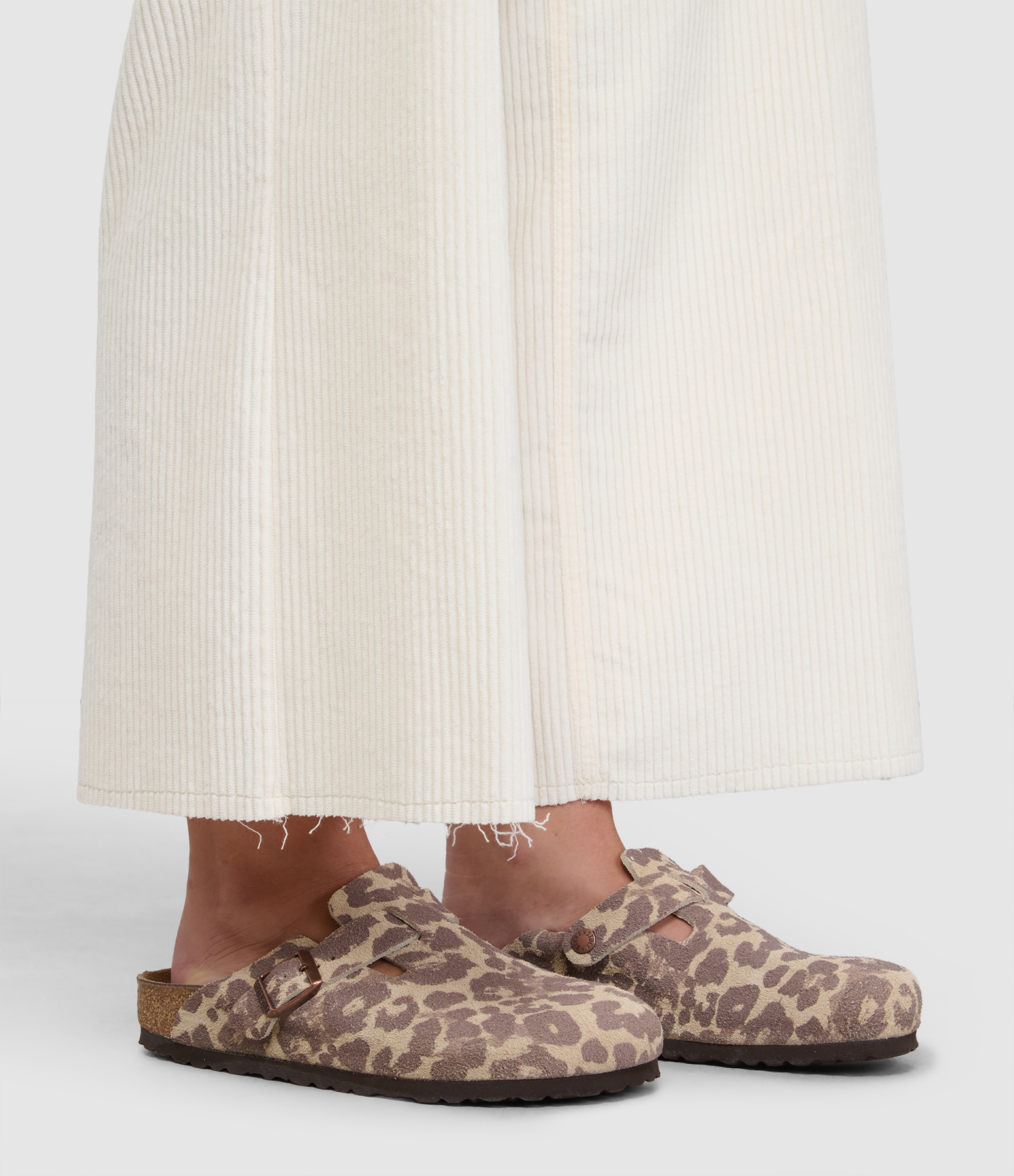 Sabots Boston Suede Leather Syn Leo Sandcastle