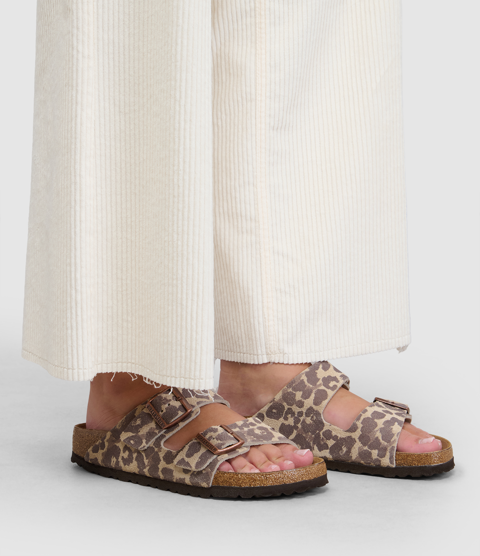 Mules Arizona Suede Leather Syn Leo Sandcastle