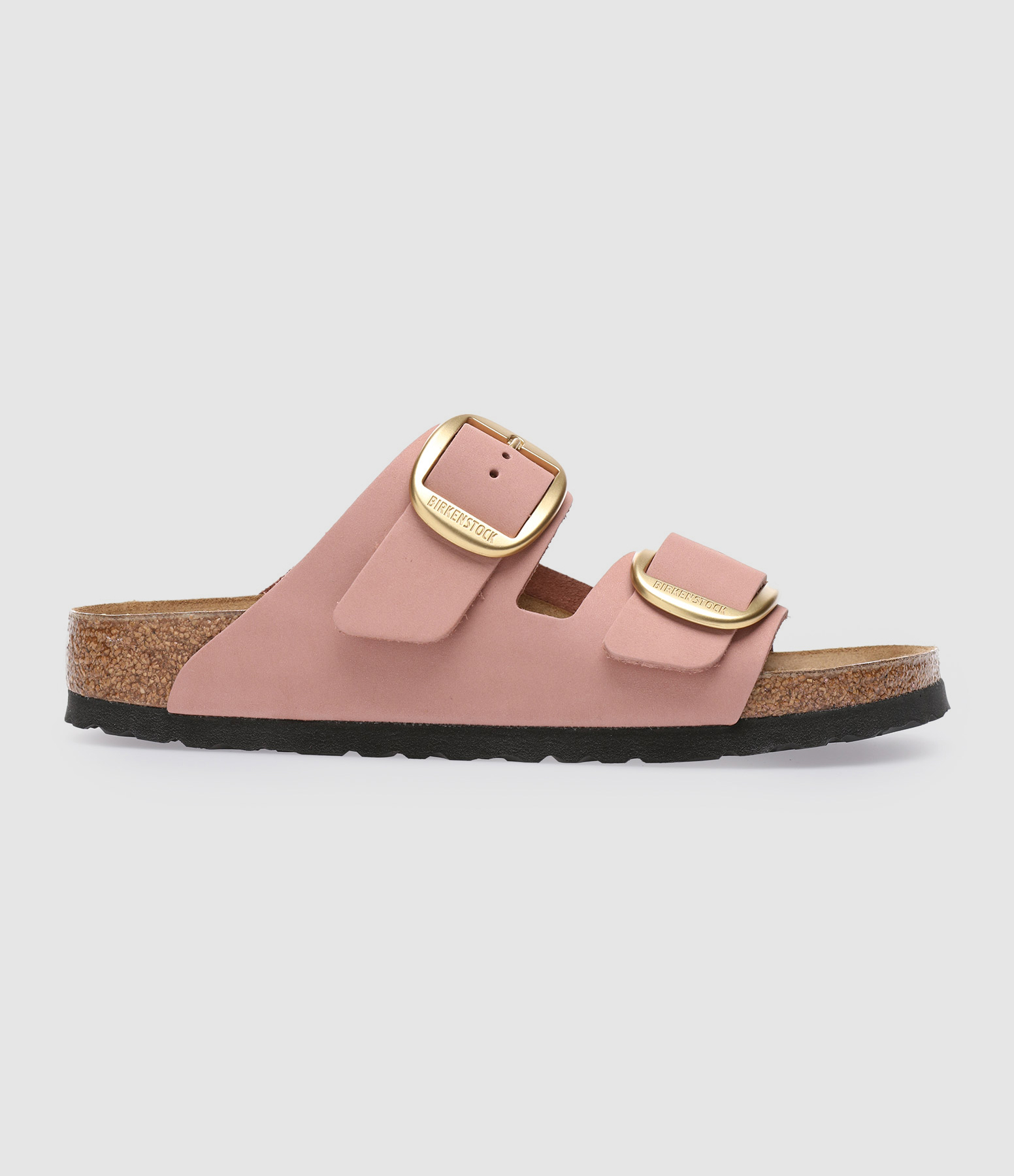 Sandales Arizona Big Buckle Cuir Suédé Old Pink