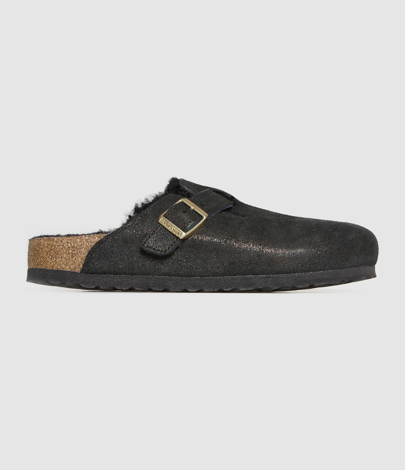 Sabots Boston Shearling Leve Shimmer Black