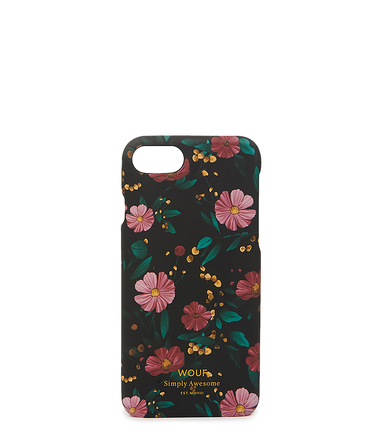 Coque Iphone Black Flowers