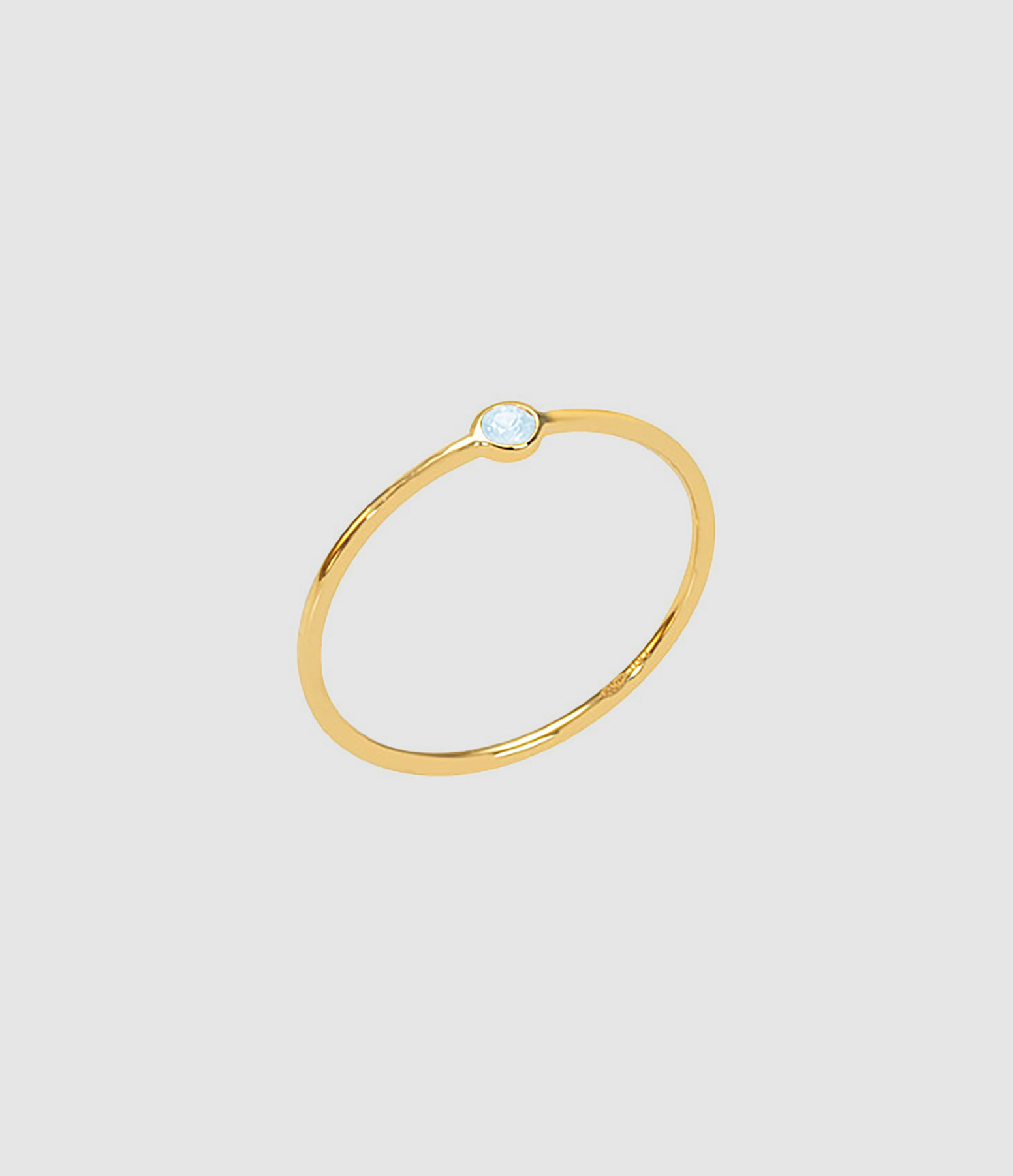 Bague Memory Topaze Bleu Or Jaune