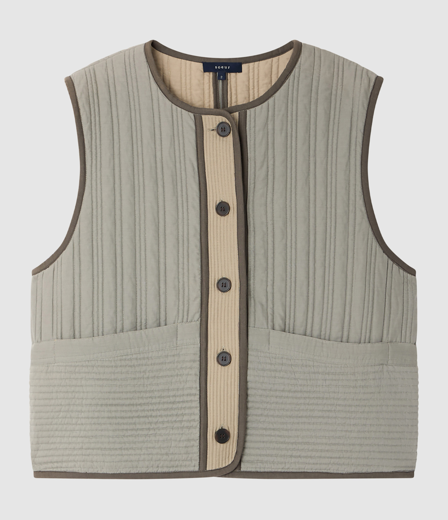 Veste Hima Vert D'Eau Beige