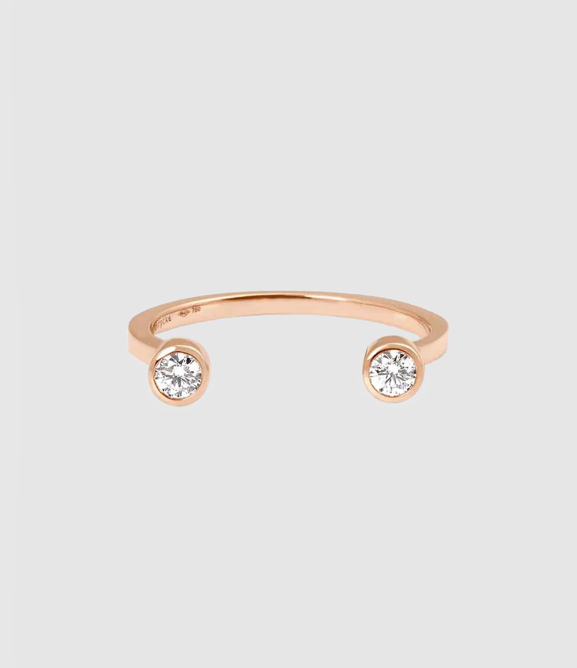 Bague Mademoiselle Else Diamants Or Rose