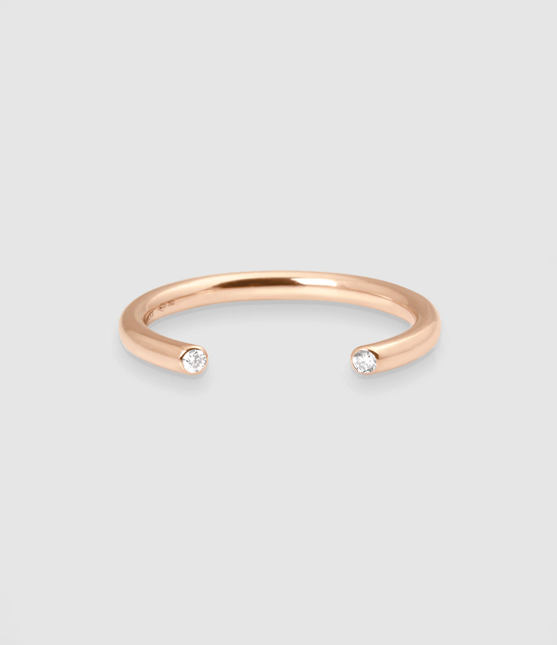 Bague Massaï Diamants Or Rose
