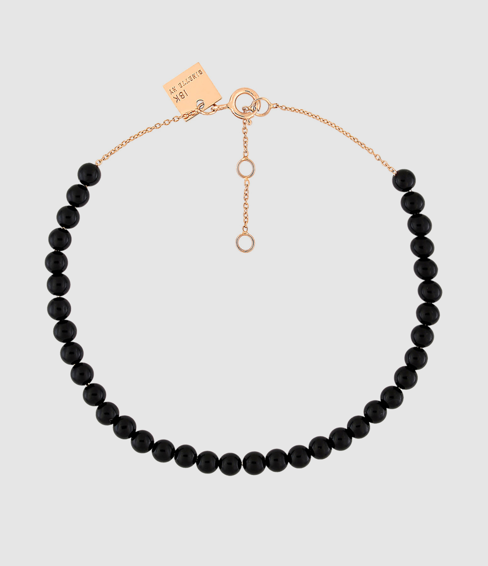 Bracelet Maria Mini Or Rose Onyx