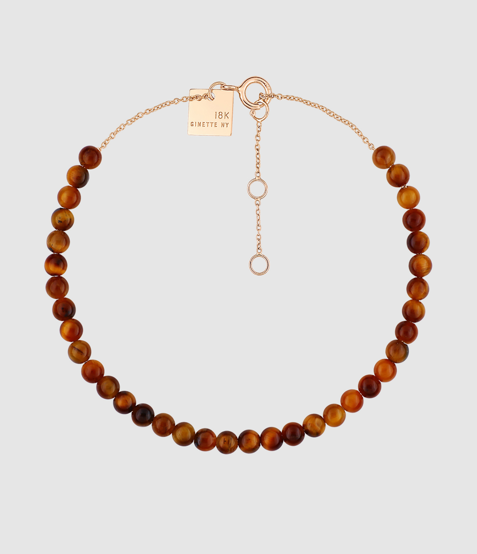 Bracelet Maria Mini Or Rose Œil de Tigre