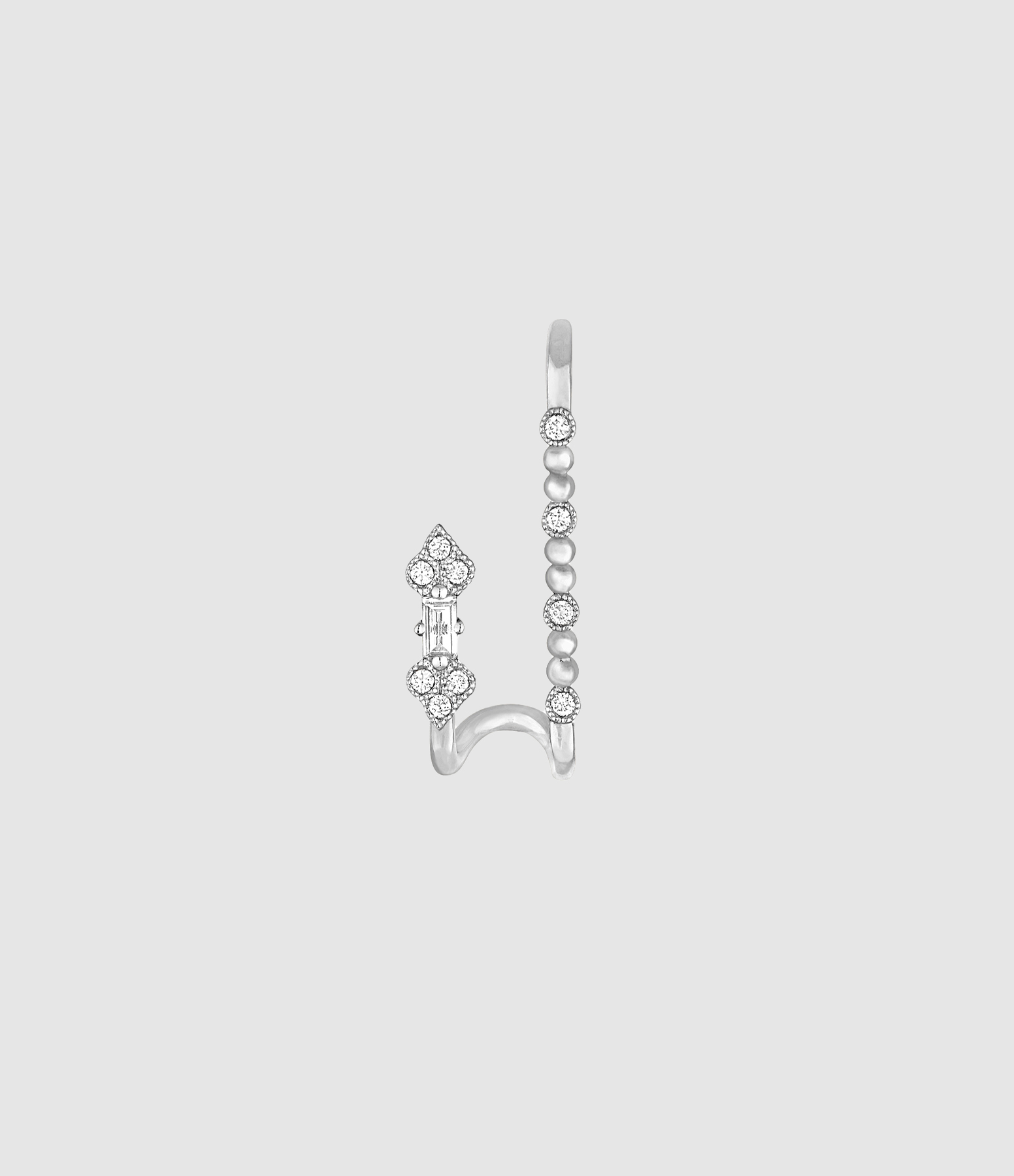 Boucle d'oreille Plein Soleil Or Noir Diamants (vendue à l'unité)