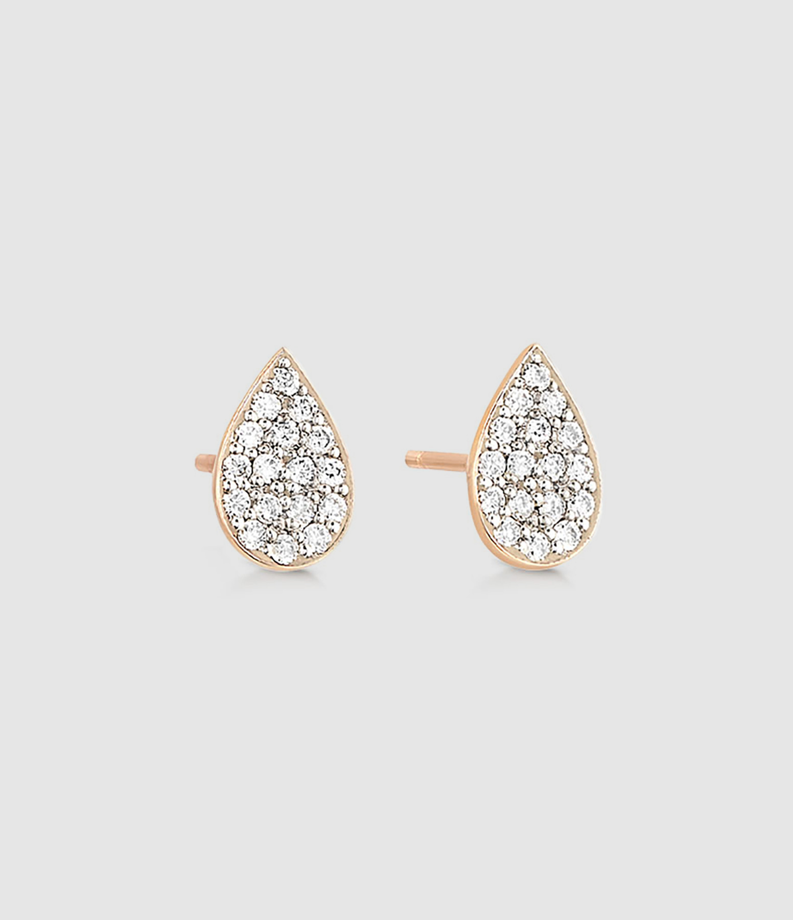 Boucles d'oreilles Bliss Puces Diamants Or Rose