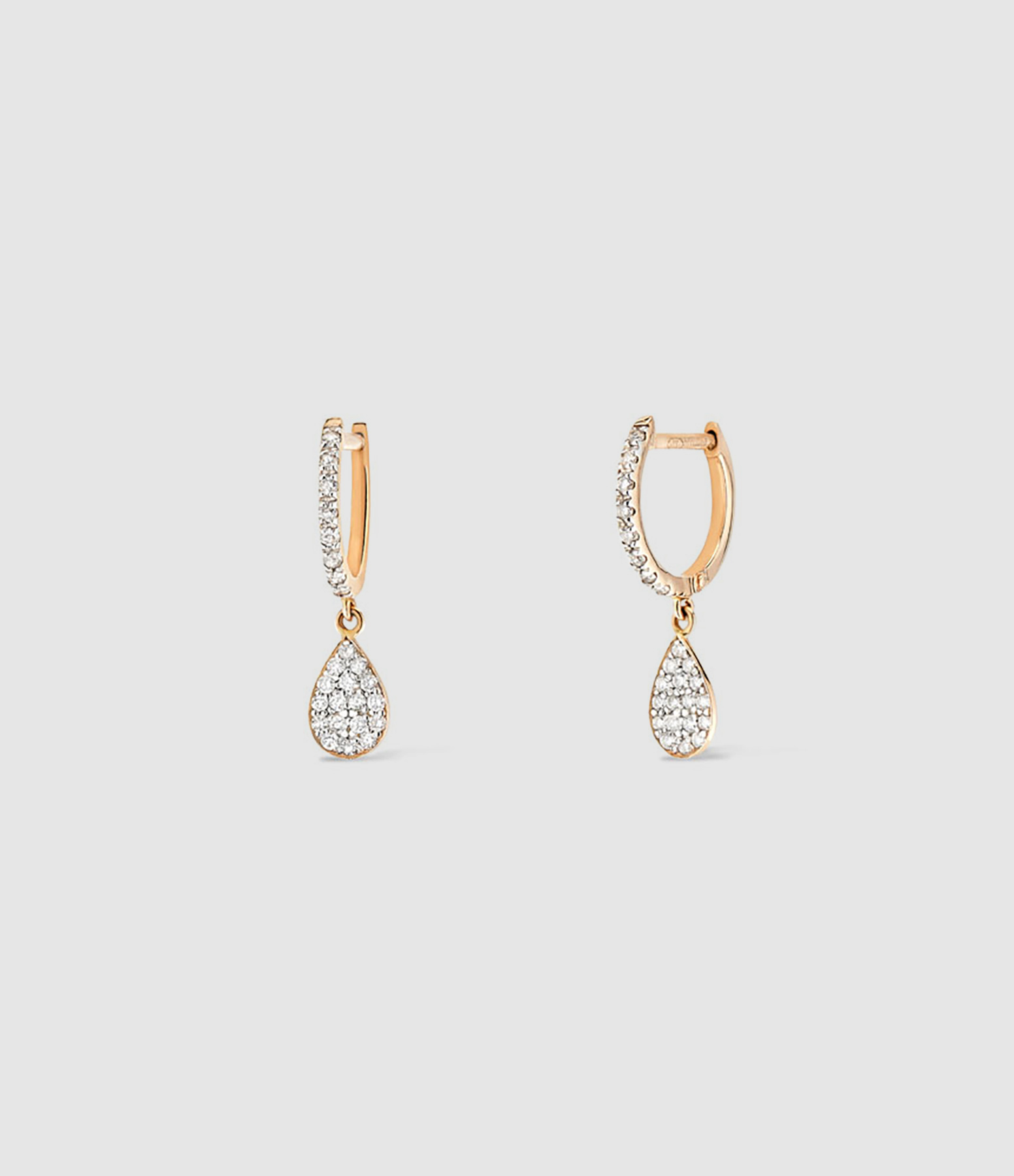 Boucles d'oreilles Bliss Diamants Or Rose