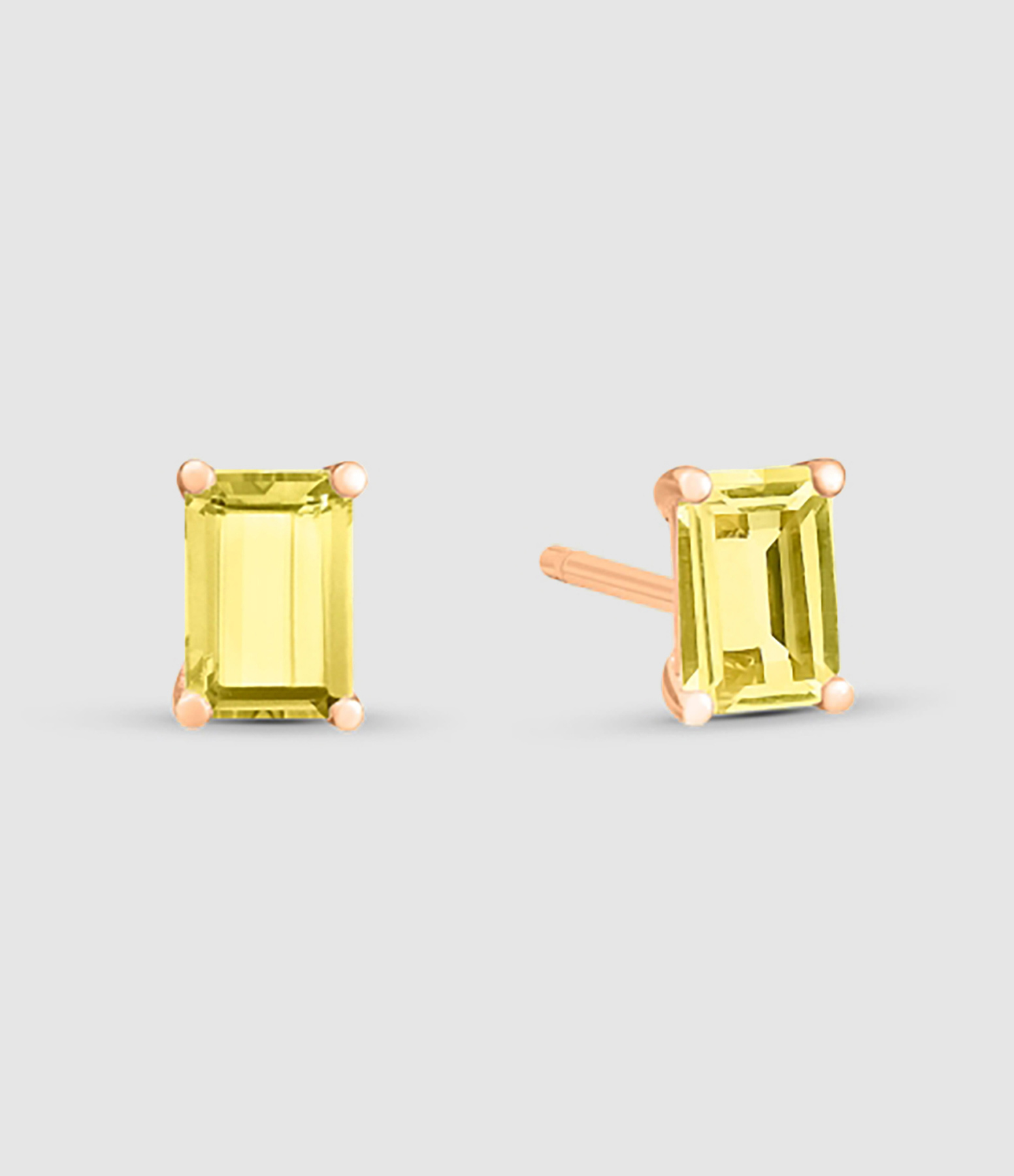 Boucles d'oreilles Cocktail Quartz Citron