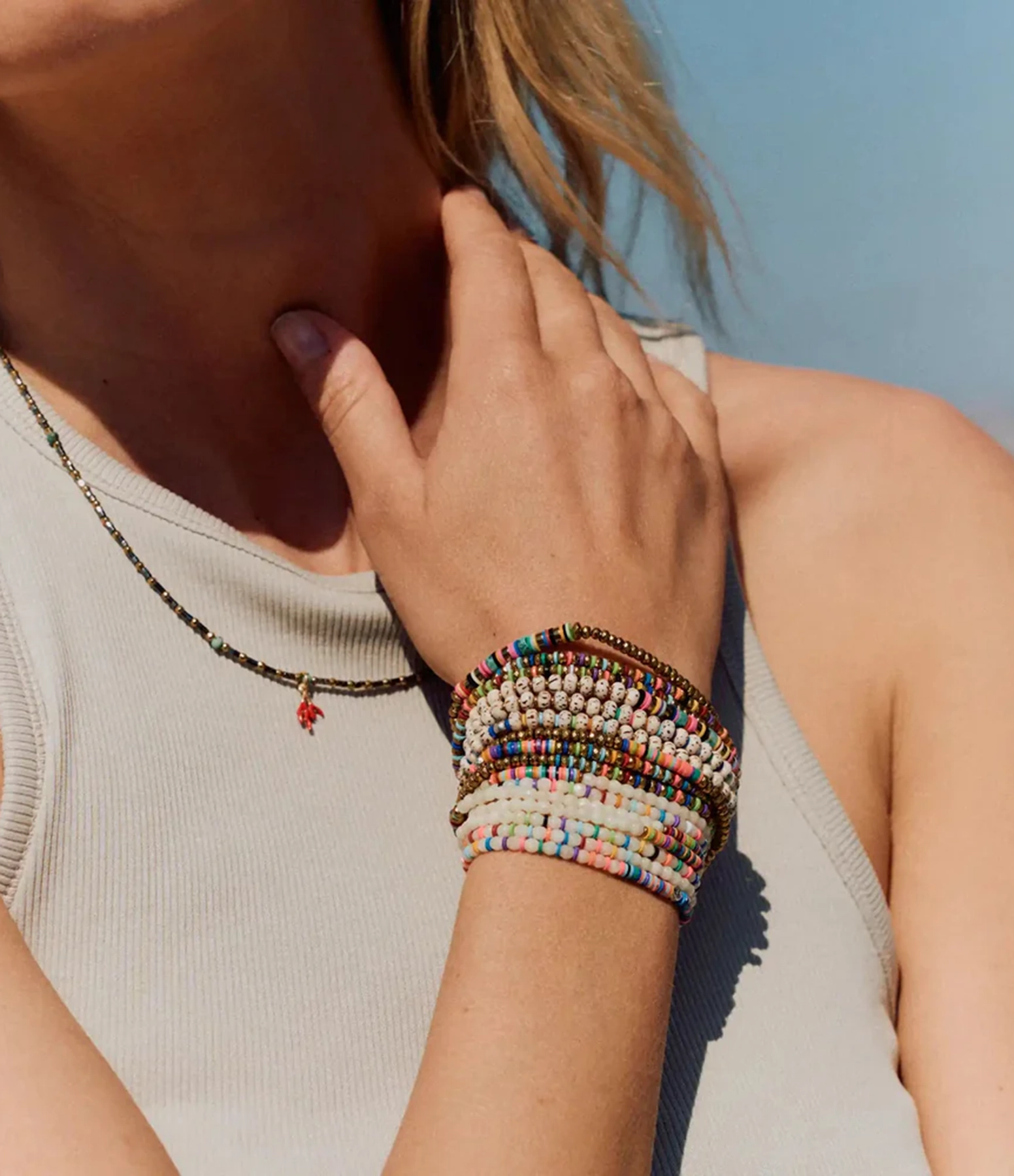 Collier Bodhi 3 Multicolore
