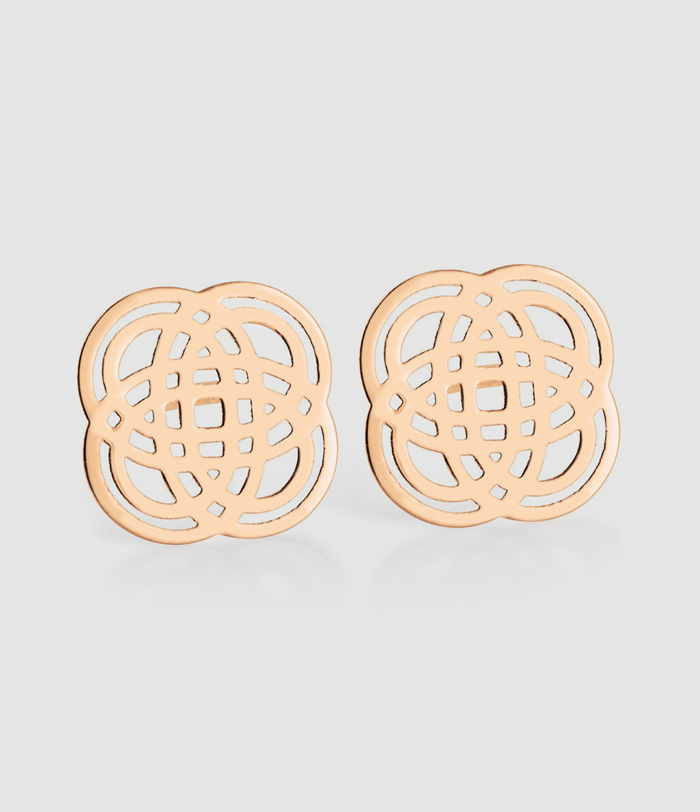 Boucles d'oreilles Purity Or Rose