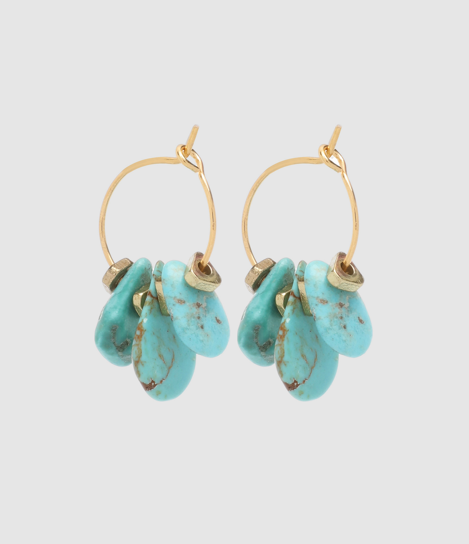 Boucles d'oreille Joshua Turquoise