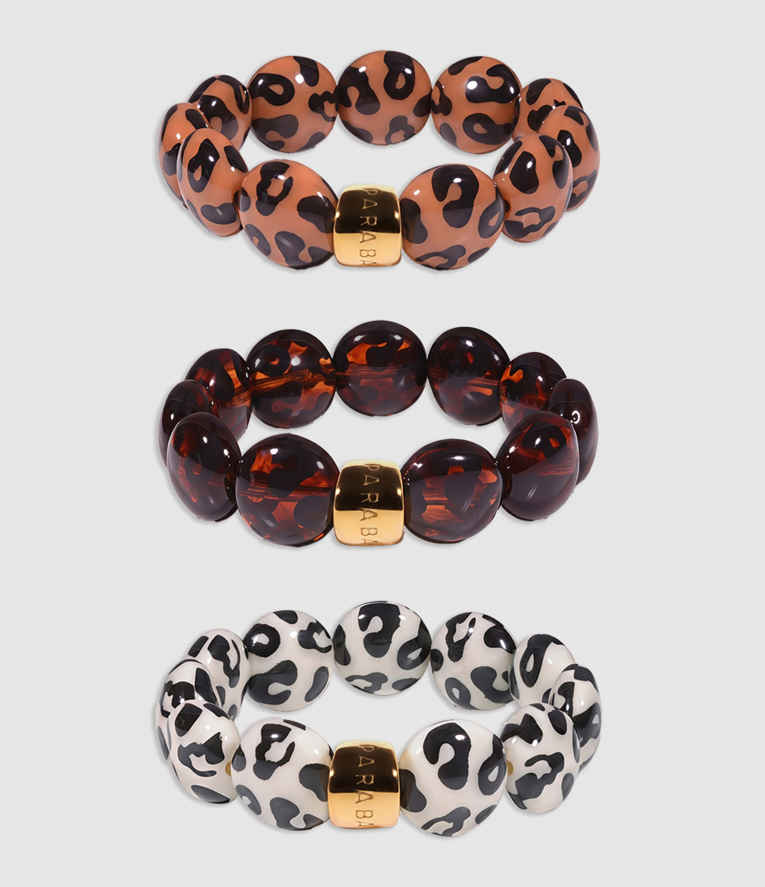 Bracelet Trio Bombom Graou Imprimé Animal