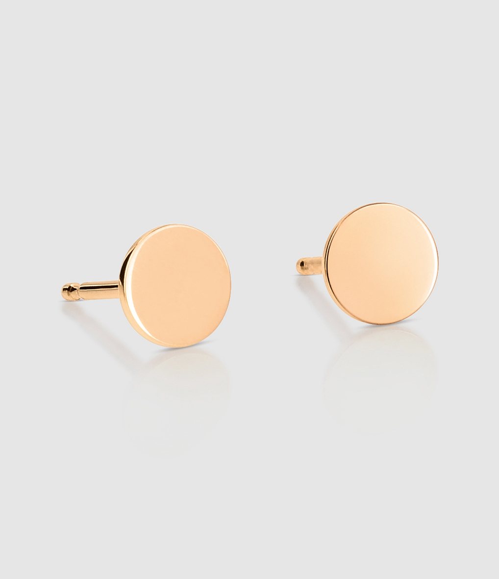 Boucles d'oreilles Ever Disc Or Rose