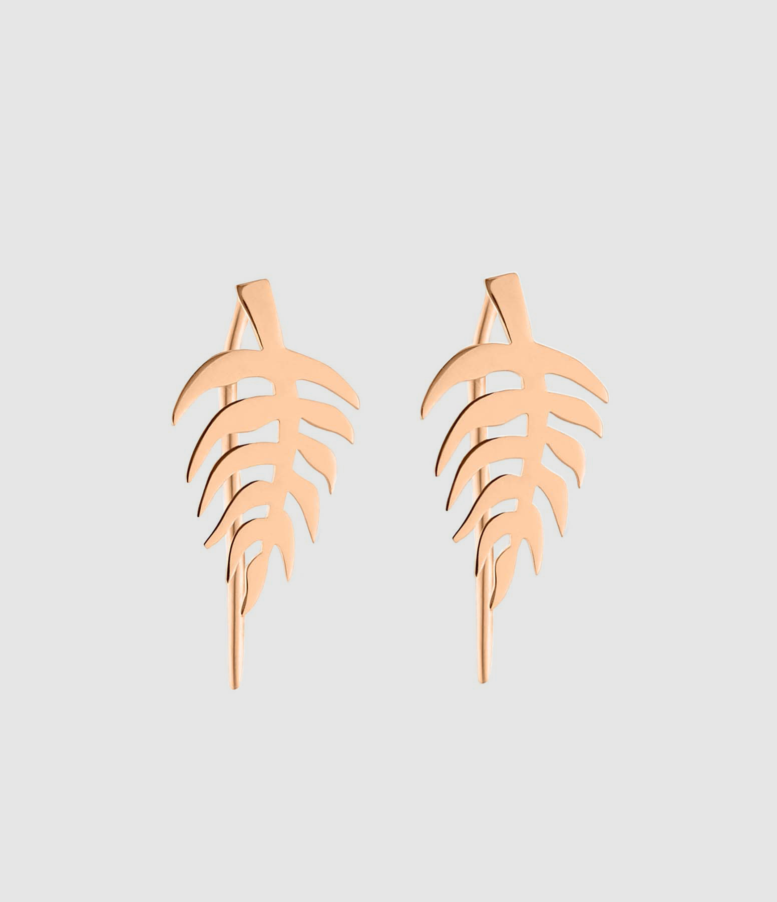 Boucles d'oreilles Palms Or Rose