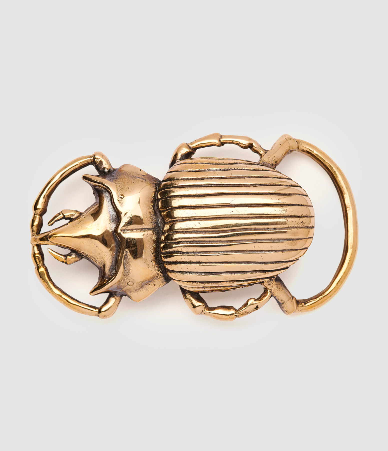 Boucle de Ceinture Scarabée Doré