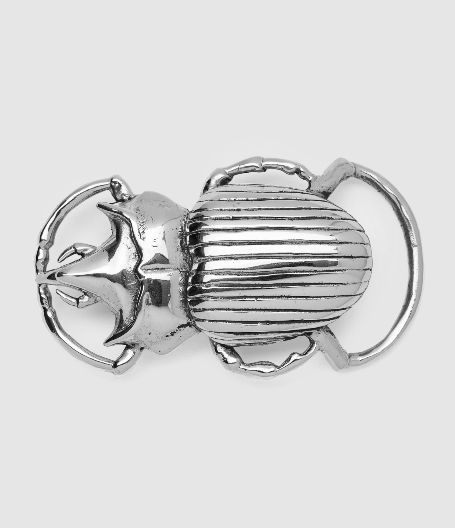 Boucle de Ceinture Scarabée Argenté