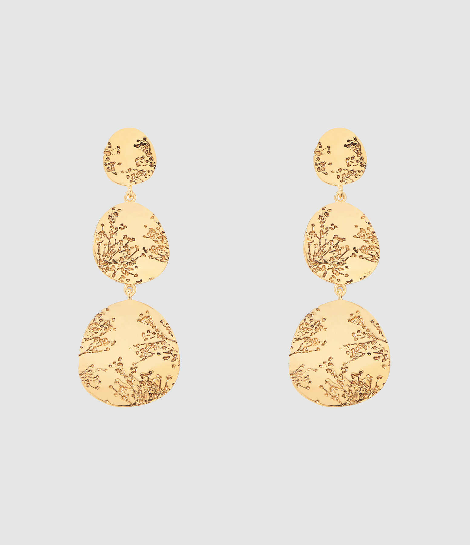 Boucles d'oreilles Hermione Doré