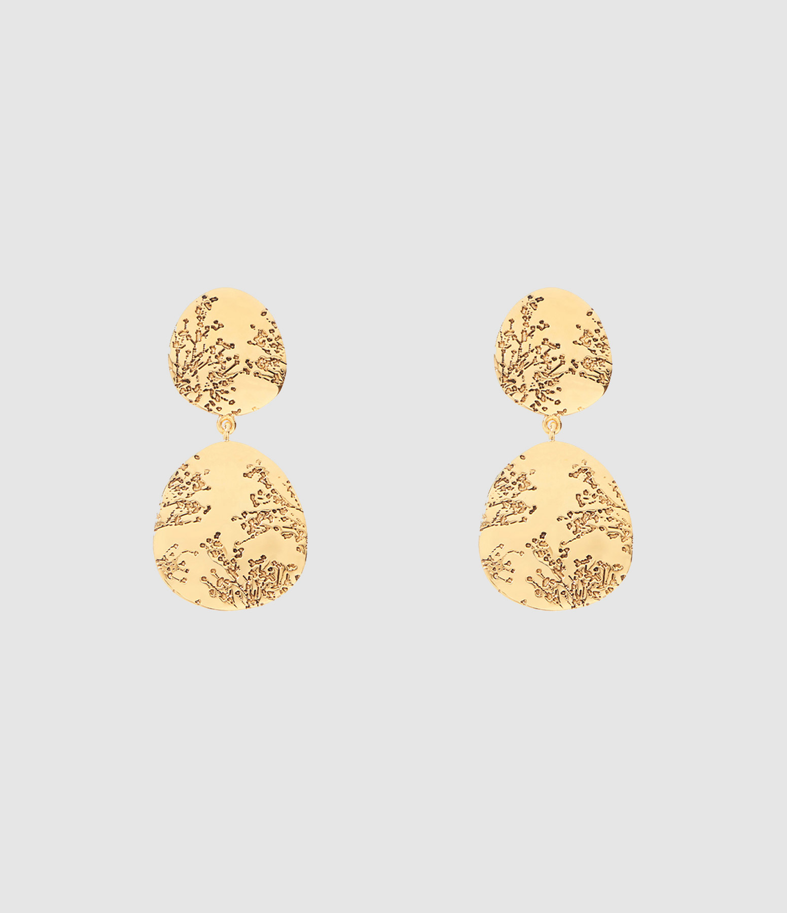 Boucles d'oreilles Clip Hermione Doré