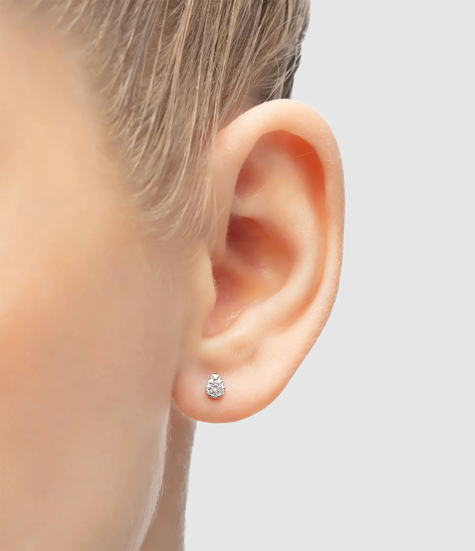 Boucles d'oreilles Poire Magic Touch Or Rose