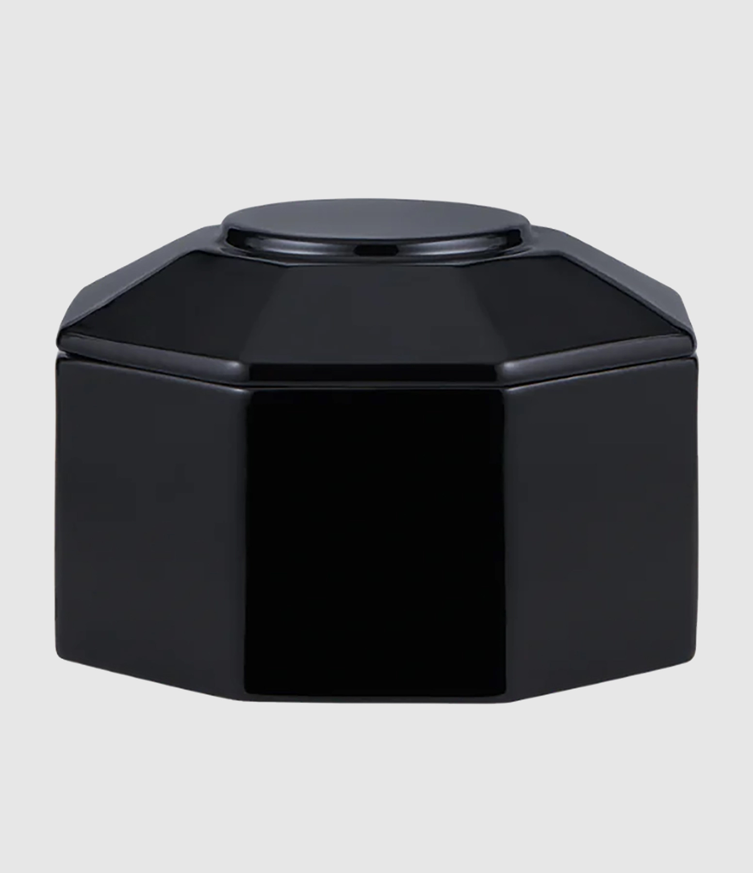 Bougie Octogonal Base Black Amber
