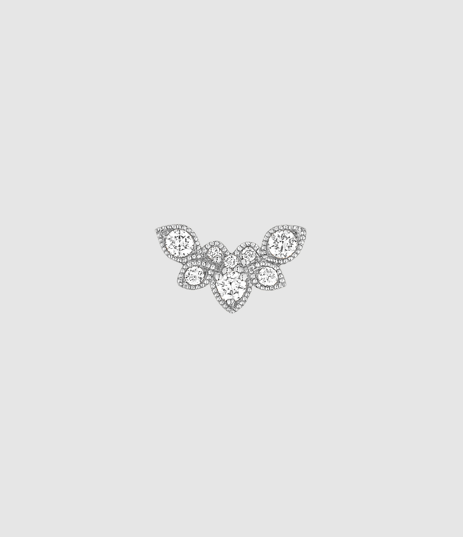 Boucle d'oreille Nude Or Noir Diamants (vendue à l'unité)